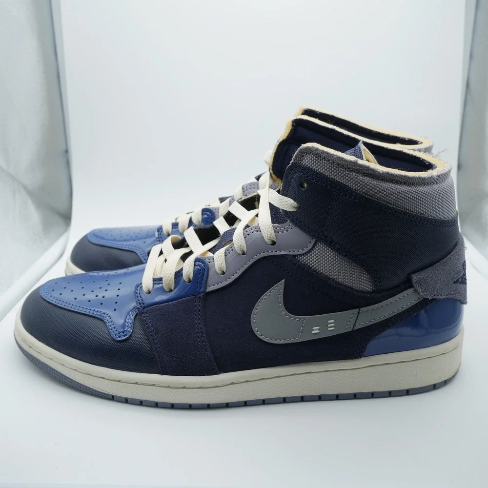 Jordan 1 Mid Se Craft Obsidian French Blue Ashen Slate White DR8868-400 Mens 11